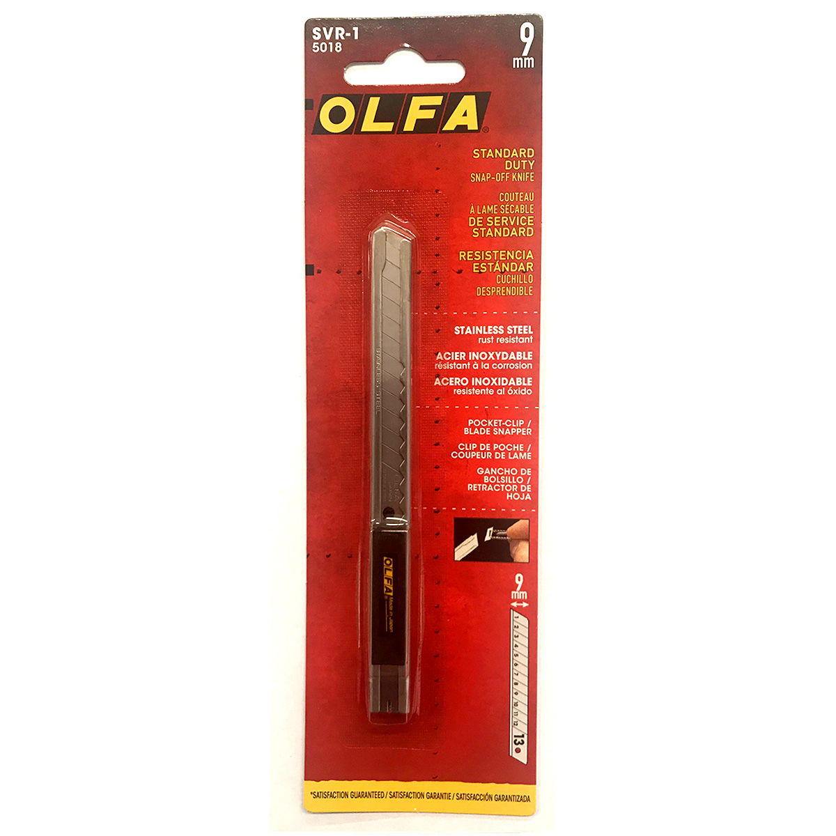 OLFA 9mm Stainless Steel Utility Knife (SVR1)